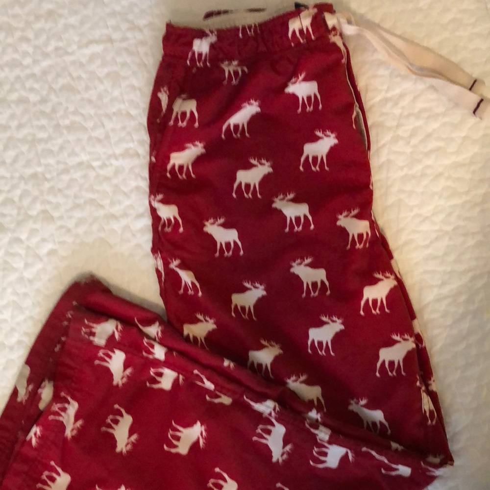 Abercrombie flannel pajama bottoms with draw string..